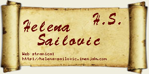 Helena Sailović vizit kartica